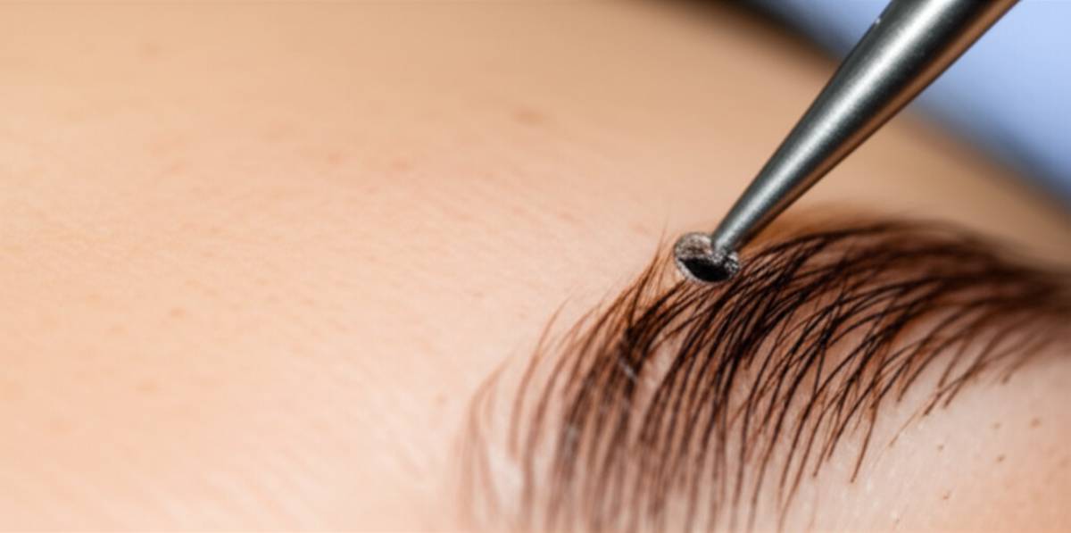 کاشت ابرو با دقت بالا: برداشت فولیکول‌های مو برای پیوند ابرو در کلینیک گلبان