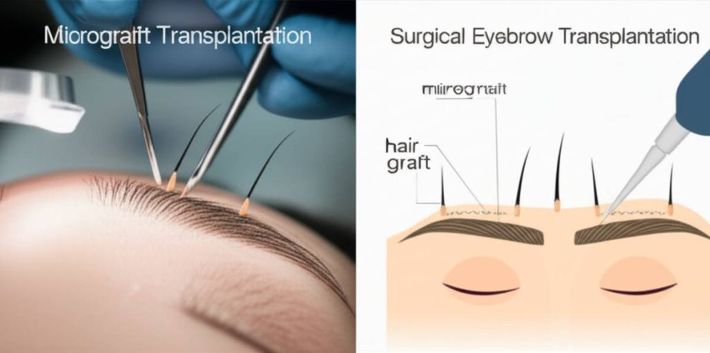 کاشت ابرو: مقایسه روش میکروگرافت و جراحی در کلینیک گلبان