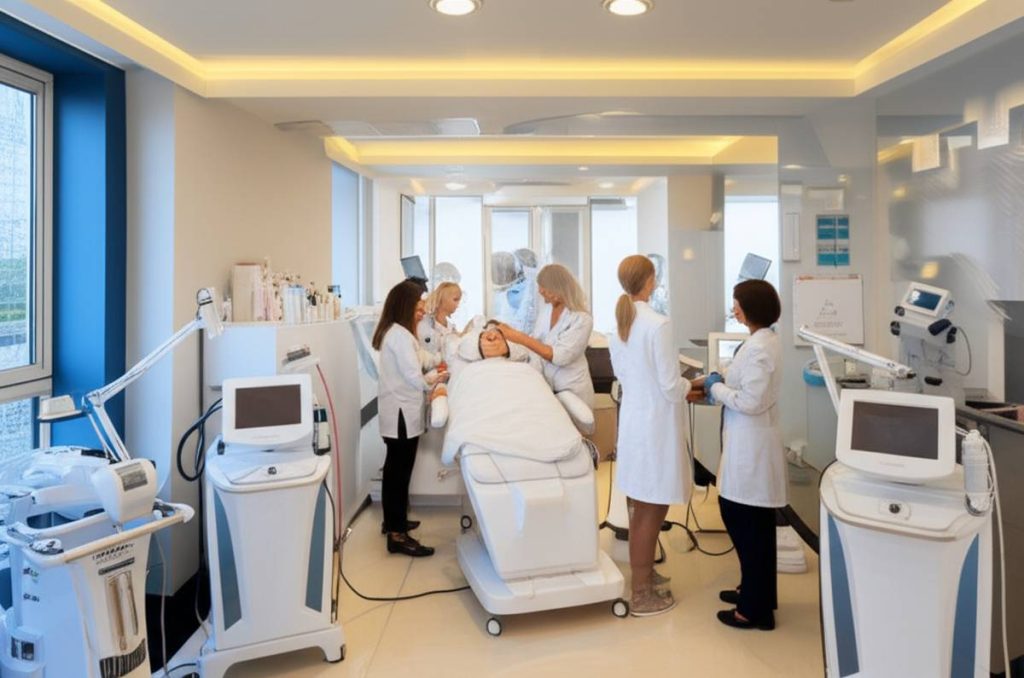 فضای داخلی کلینیک زیبایی گلبان: تکنولوژی پیشرفته، محیط آرام و پرسنل متخصص